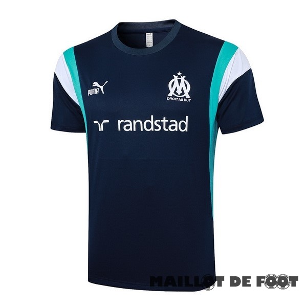 Foot Maillot Pas Cher Entrainement Marsella 2023 2024 Bleu Marine Blanc