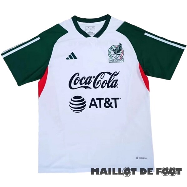 Foot Maillot Pas Cher Entrainement Mexique 2023 Blanc I Vert