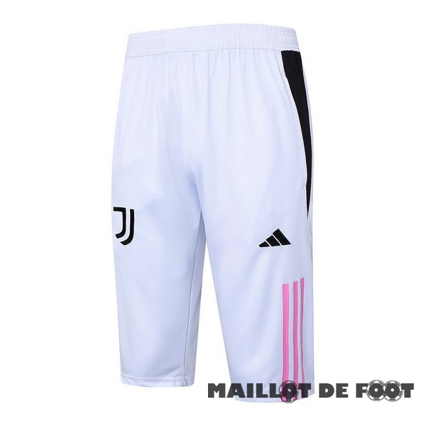 Foot Maillot Pas Cher Entrainement Pantalon Juventus 2023 2024 Noir Blanc Rose