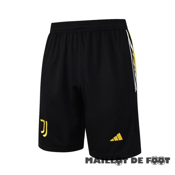 Foot Maillot Pas Cher Entrainement Pantalon Juventus 2023 2024 Noir Jaune