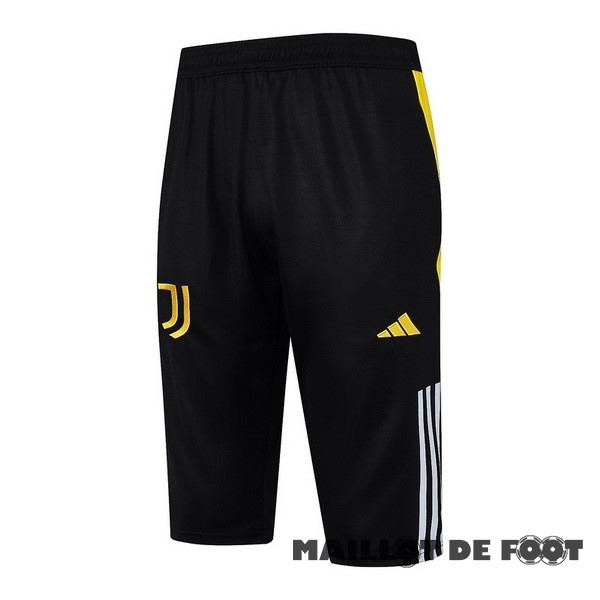 Foot Maillot Pas Cher Entrainement Pantalon Juventus 2023 2024 Noir Jaune Blanc