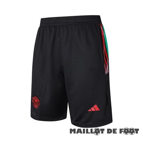 Foot Maillot Pas Cher Entrainement Pantalon Manchester United 2023 2024 Noir Rouge