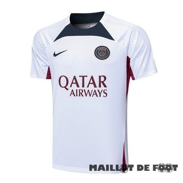 Foot Maillot Pas Cher Entrainement Paris Saint Germain 2023 2024 Blanc Rouge