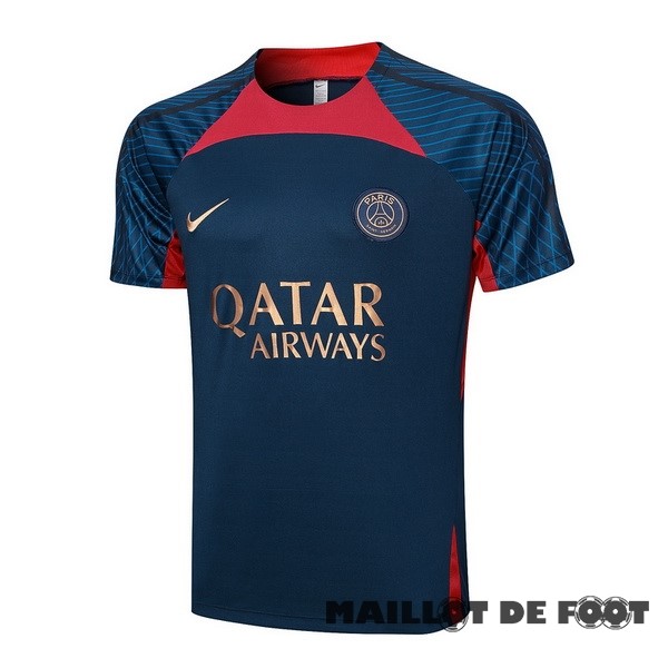 Foot Maillot Pas Cher Entrainement Paris Saint Germain 2023 2024 Bleu Marine Rouge