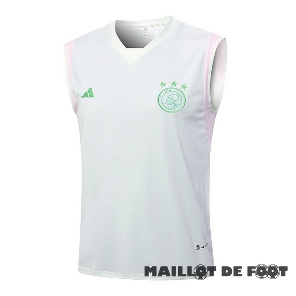 Foot Maillot Pas Cher Entrainement Sans Manches Ajax 2023 2024 Vert Clair