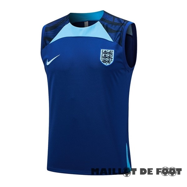 Foot Maillot Pas Cher Entrainement Sans Manches Angleterre 2023 Bleu