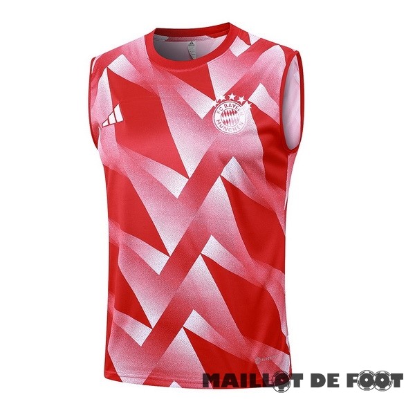 Foot Maillot Pas Cher Entrainement Sans Manches Bayern Múnich 2023 2024 Rouge Blanc