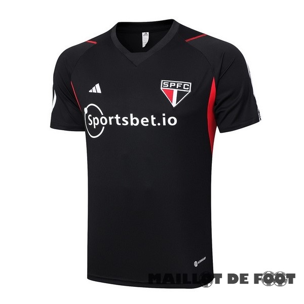 Foot Maillot Pas Cher Entrainement São Paulo 2023 2024 Noir Rouge