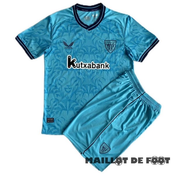 Foot Maillot Pas Cher Exterieur Conjunto De Enfant Athletic Bilbao 2023 2024 Bleu