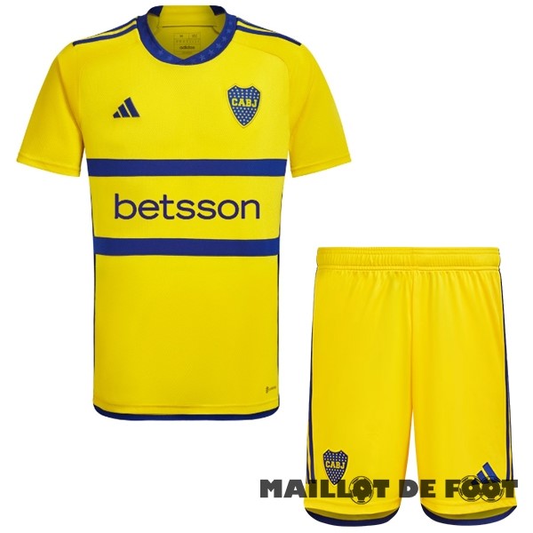 Foot Maillot Pas Cher Exterieur Conjunto De Enfant Boca Juniors 2023 2024 Jaune