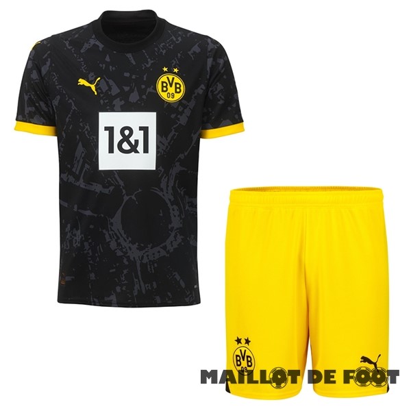 Foot Maillot Pas Cher Exterieur Conjunto De Enfant Borussia Dortmund 2023 2024 Noir