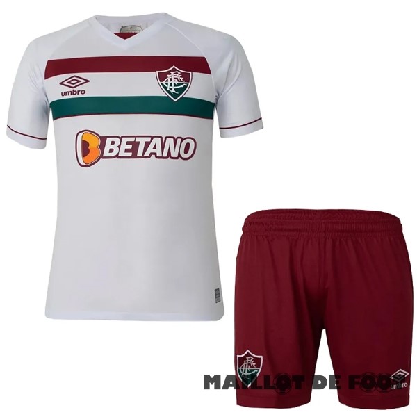 Foot Maillot Pas Cher Exterieur Conjunto De Enfant Fluminense 2023 2024 Blanc Rouge