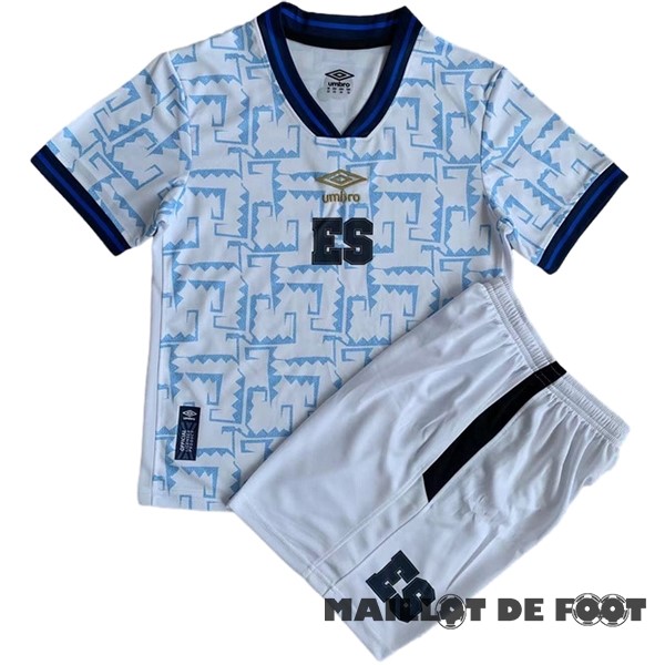 Foot Maillot Pas Cher Exterieur Conjunto De Enfant Salvador 2023 Blanc