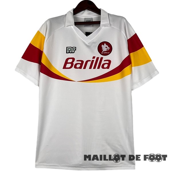 Foot Maillot Pas Cher Exterieur Maillot As Roma Retro 1990 1991 Blanc