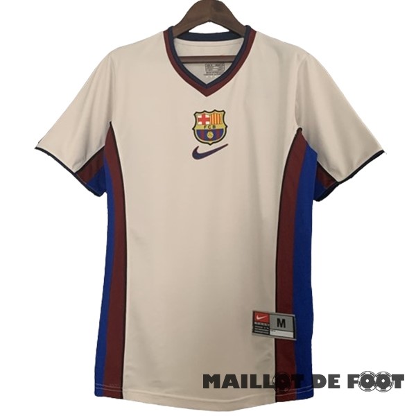 Foot Maillot Pas Cher Exterieur Maillot Barcelona Retro 1998 2001 Gris