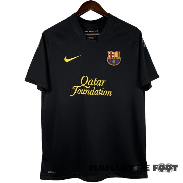 Foot Maillot Pas Cher Exterieur Maillot Barcelona Retro 2011 2012 Noir