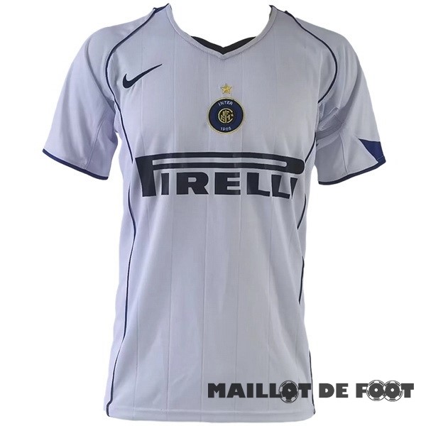 Foot Maillot Pas Cher Exterieur Maillot Inter Milán Retro 2004 2005 Blanc