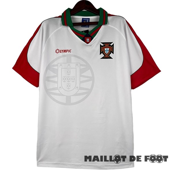 Foot Maillot Pas Cher Exterieur Maillot Portugal Retro 1996 Blanc