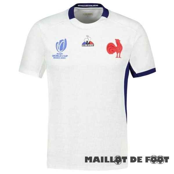 Foot Maillot Pas Cher Exterieur Rugby Maillot Championne du Monde 2023 Blanc