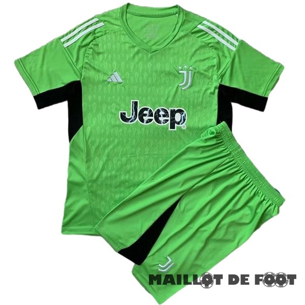 Foot Maillot Pas Cher Gardien Conjunto De Enfant Juventus 2023 2024 Vert