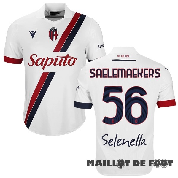 Foot Maillot Pas Cher NO.56 SAELEMAEKERS Thailande Exterieur Maillot Bologna 2023 2024 Blanc