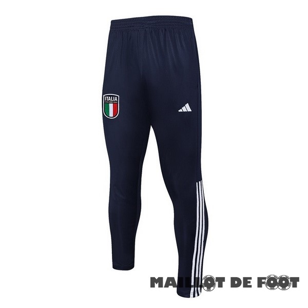 Foot Maillot Pas Cher Pantalon Deportivos Italie 2023 2024 Bleu Marine Blanc