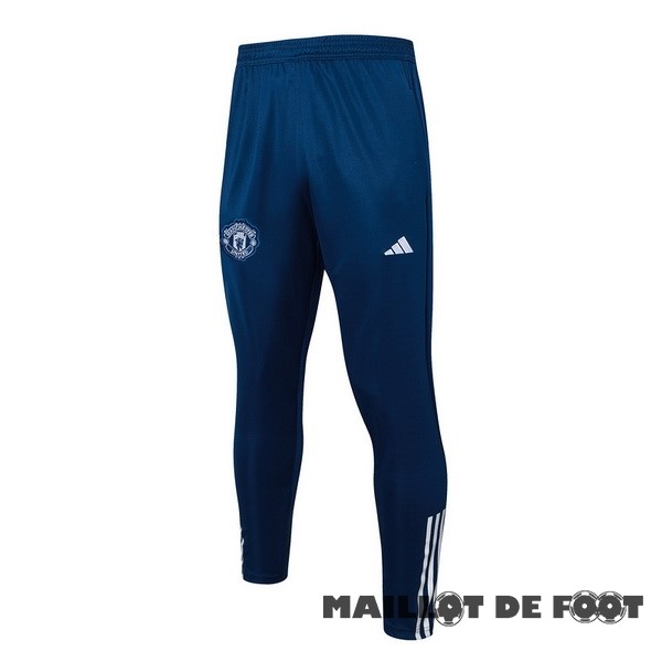 Foot Maillot Pas Cher Pantalon Deportivos Manchester United 2023 2024 Bleu Blanc