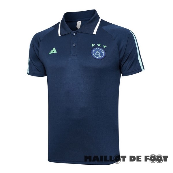 Foot Maillot Pas Cher Polo Ajax 2023 2024 Bleu Marine