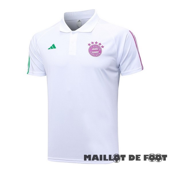 Foot Maillot Pas Cher Polo Bayern Múnich 2023 2024 Blanc Purpura