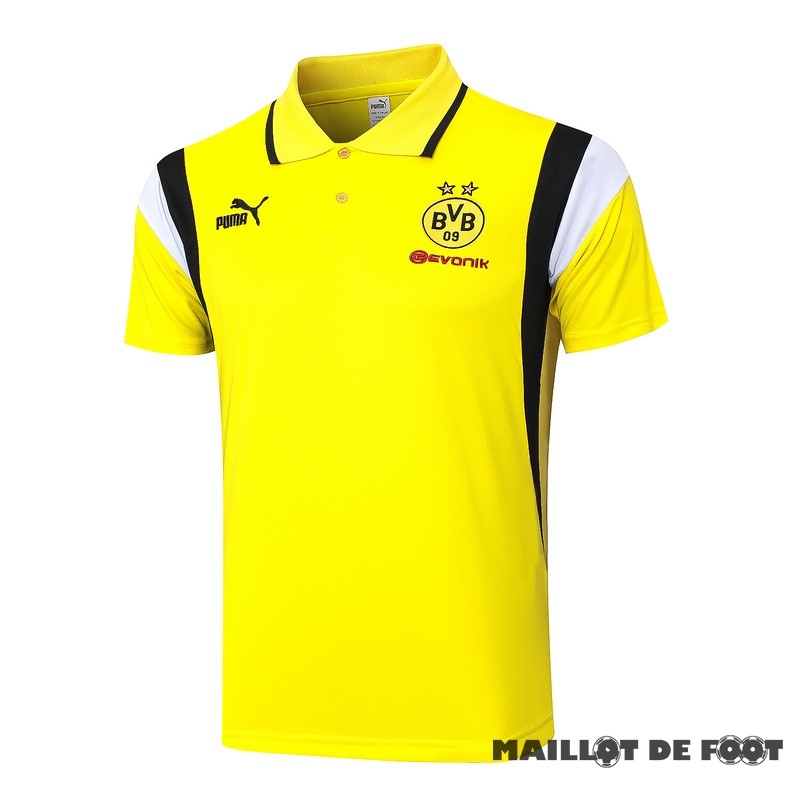 Foot Maillot Pas Cher Polo Borussia Dortmund 2023 2024 Jaune Noir