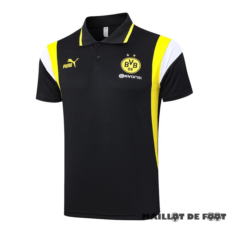 Foot Maillot Pas Cher Polo Borussia Dortmund 2023 2024 Noir Jaune