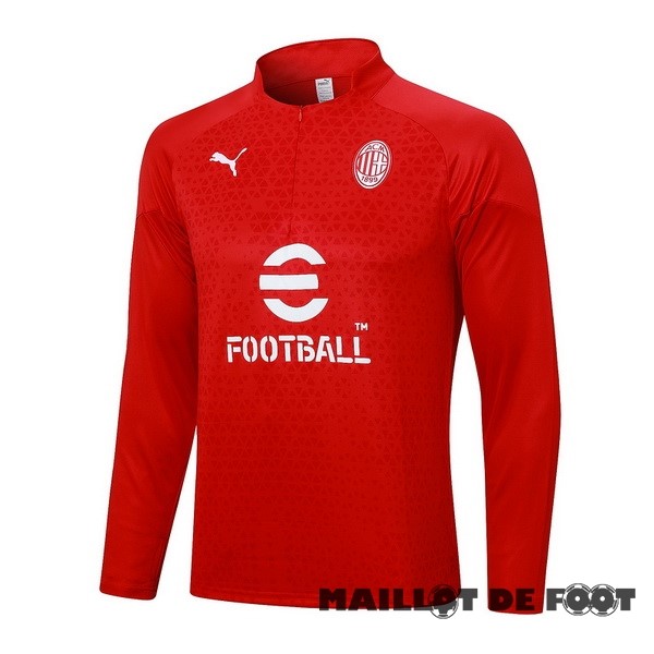 Foot Maillot Pas Cher Sudadera Entrainement AC Milan 2023 2024 I Rouge