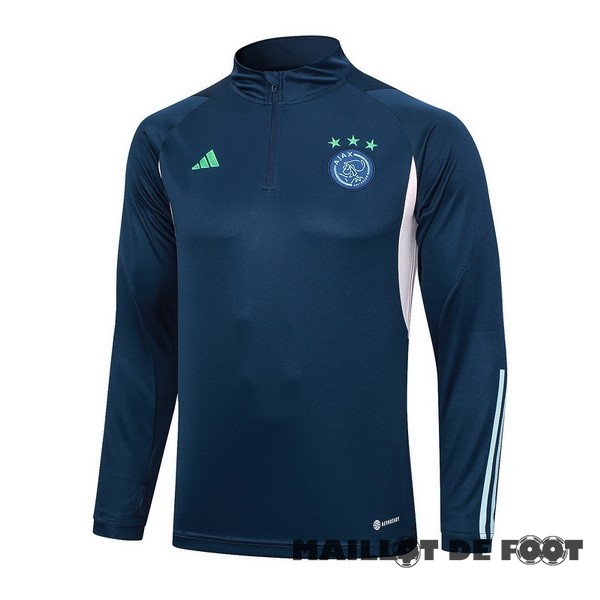 Foot Maillot Pas Cher Sudadera Entrainement Ajax 2023 2024 Bleu Marine Rose