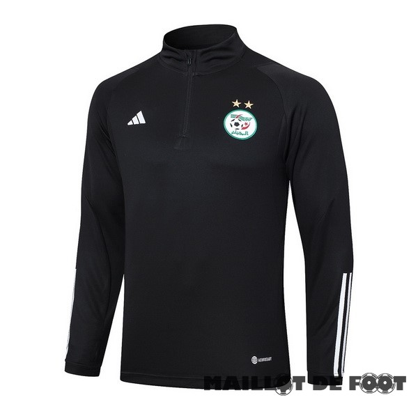 Foot Maillot Pas Cher Sudadera Entrainement Algérie 2023 Noir