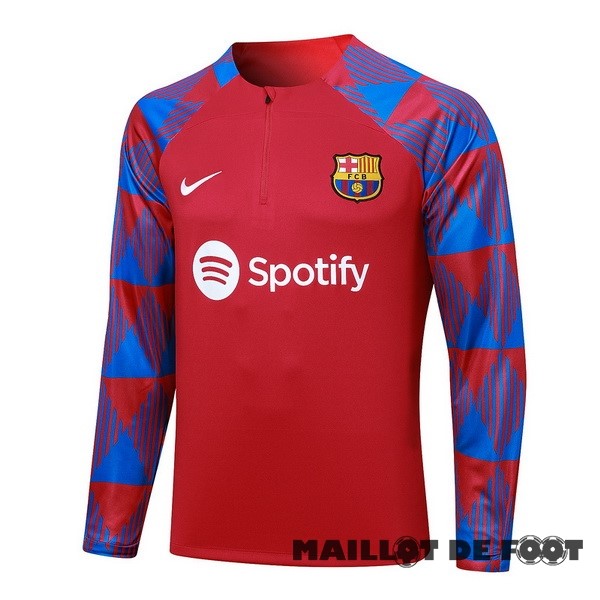 Foot Maillot Pas Cher Sudadera Entrainement Barcelona 2023 2024 Rouge Bleu