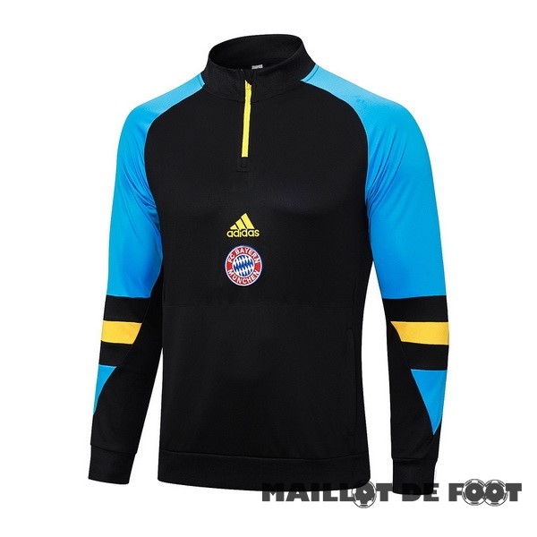 Foot Maillot Pas Cher Sudadera Entrainement Bayern Múnich 2023 2024 Noir Bleu Jaune