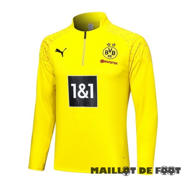 Foot Maillot Pas Cher Sudadera Entrainement Borussia Dortmund 2023 2024 Jaune Noir