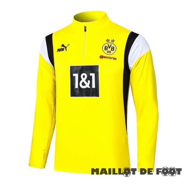 Foot Maillot Pas Cher Sudadera Entrainement Borussia Dortmund 2023 2024 Jaune Noir Blanc