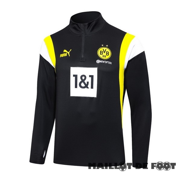 Foot Maillot Pas Cher Sudadera Entrainement Borussia Dortmund 2023 2024 Noir Jaune Blanc