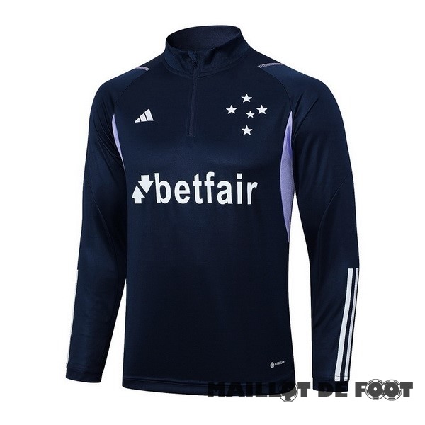 Foot Maillot Pas Cher Sudadera Entrainement Cruzeiro 2023 2024 Bleu Marine Purpura