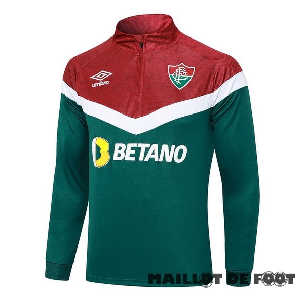 Foot Maillot Pas Cher Sudadera Entrainement Fluminenseo 2023 2024 Vert Rouge