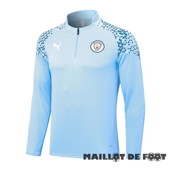 Foot Maillot Pas Cher Sudadera Entrainement Manchester City 2023 2024 Bleu Clair