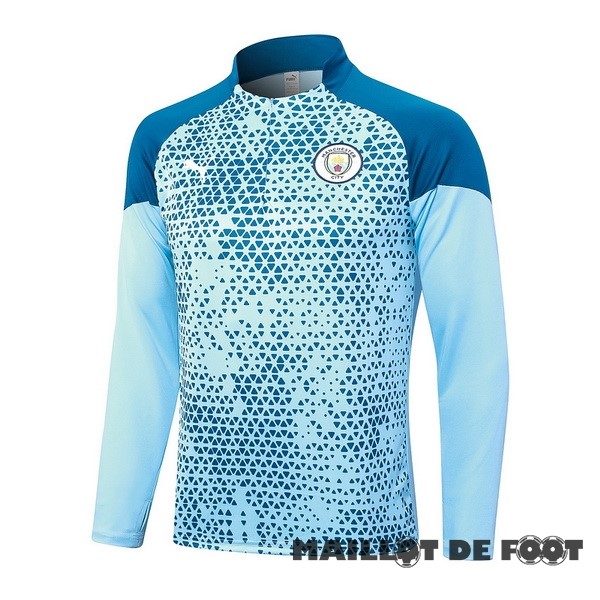 Foot Maillot Pas Cher Sudadera Entrainement Manchester City 2023 2024 Bleu I Clair