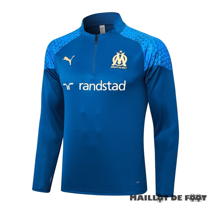 Foot Maillot Pas Cher Sudadera Entrainement Marsella 2023 2024 Bleu