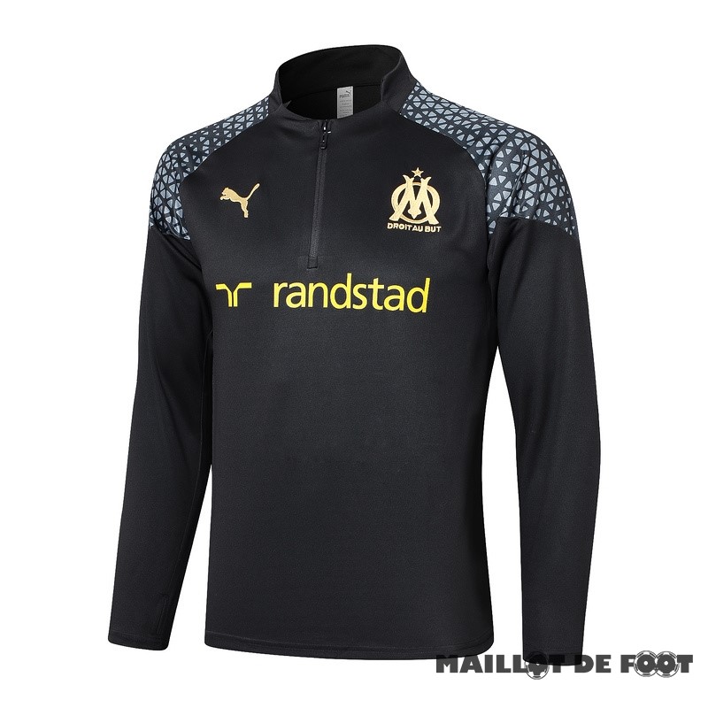 Foot Maillot Pas Cher Sudadera Entrainement Marsella 2023 2024 Noir Gris