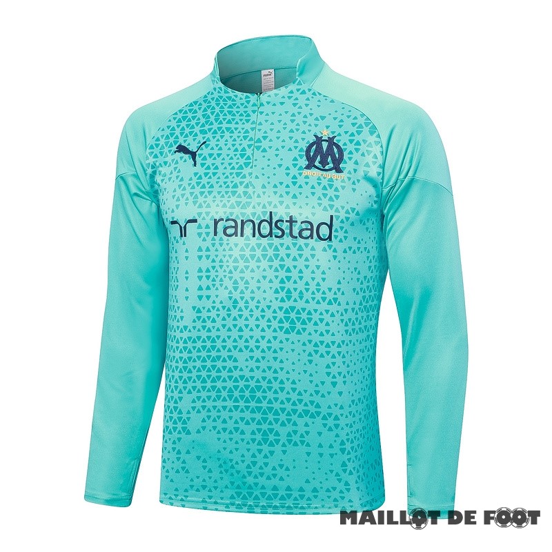 Foot Maillot Pas Cher Sudadera Entrainement Marsella 2023 2024 Vert Bleu