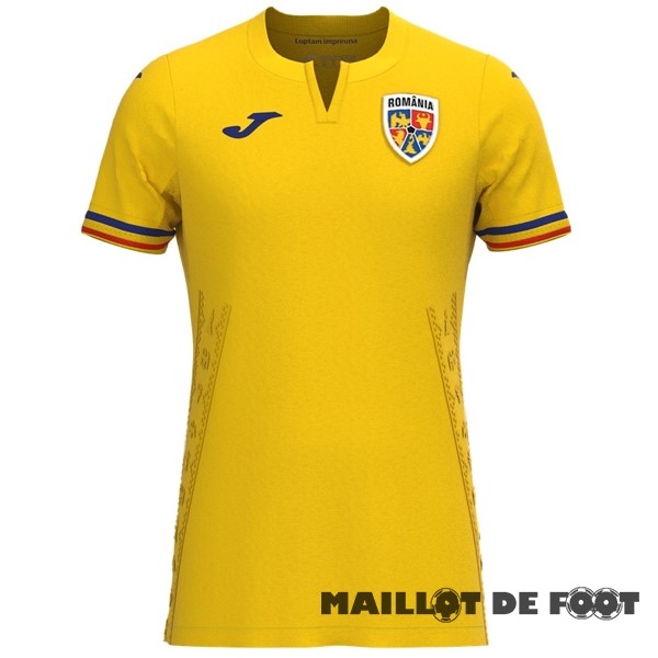 Foot Maillot Pas Cher Thailande Domicile Maillot Roumanie 2023 Jaune