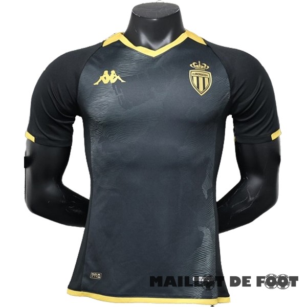 Foot Maillot Pas Cher Thailande Exterieur Joueurs Maillot AS Monaco 2023 2024 Noir