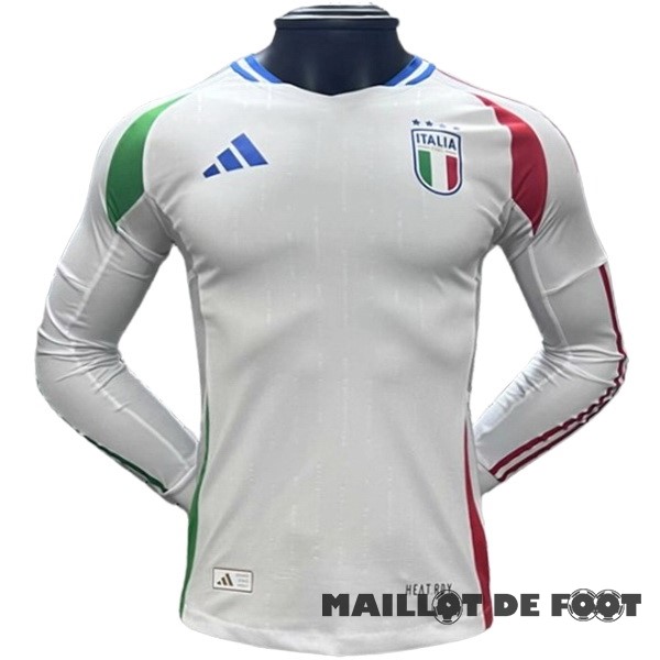 Foot Maillot Pas Cher Thailande Exterieur Joueurs Manches Longues Italie 2024 Blanc