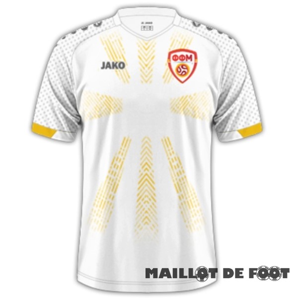 Foot Maillot Pas Cher Thailande Exterieur Maillot Macédoine du Nord 2023 Blanc